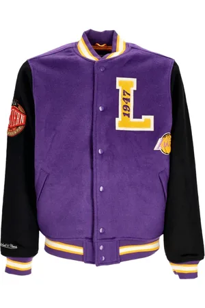 Mitchell & Ness Jassen, Heren, Paars, L, Wol, NBA Team Legacy Varsity Jacket