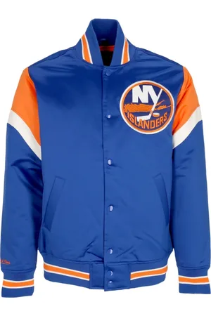 Mitchell & Ness Jassen, Heren, Blauw, XL, Polyester, NHL Heavyweight Bomber Jacket New York Islanders