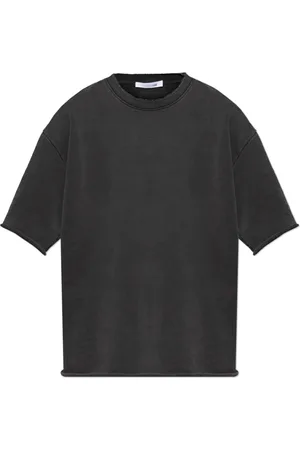 Helmut Lang Tops, Heren, Grijs, S, Katoen, T-shirt met vintage-effect