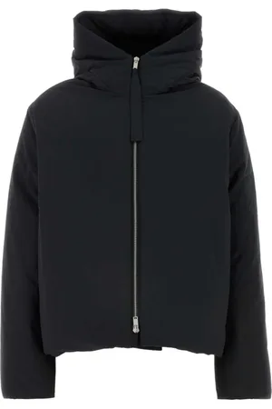 Jil Sander Jassen, Dames, Zwart, S, Polyester, Stijlvolle zwarte polyester donsjas