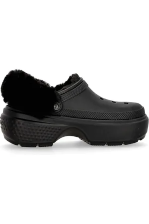 Crocs Schoenen, Dames, Zwart, 37 EU, Stomp Gevoerde Klomp Zwart