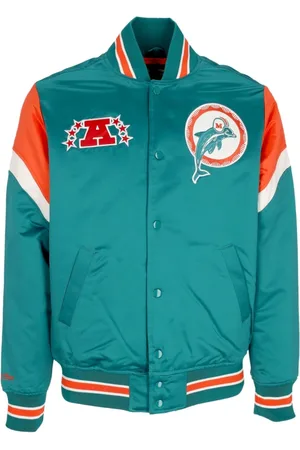 Mitchell & Ness Jassen, Heren, Groen, M, Polyester, Miami Dolphins NFL Bomberjack