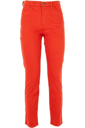 Manila Grace Jeans, Dames, Rood, M, Skinny Jeans voor Vrouwen