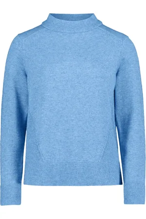 Betty Barclay Truien, Dames, Blauw, XL, Elegante Gebreide Trui met Strass