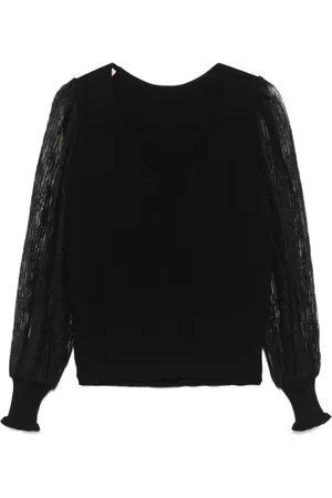 Twin-Set Truien, Dames, Zwart, S, Zwart Sweater Set