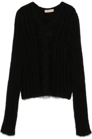 Twin-Set Truien, Dames, Zwart, S, Zwarte Sweaters Set