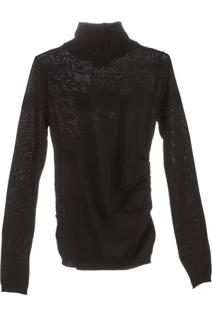 Moschino Truien, Dames, Zwart, S, Hart Vrede Turtleneck Sweater