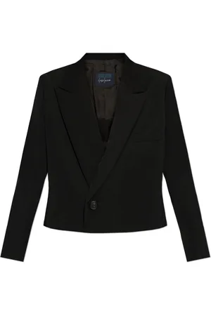 Y-3 Jassen, Dames, Zwart, M, Wol, Wollen Blazer
