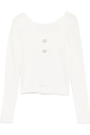Twin-Set Truien, Dames, , M, Crème Sweaters Set