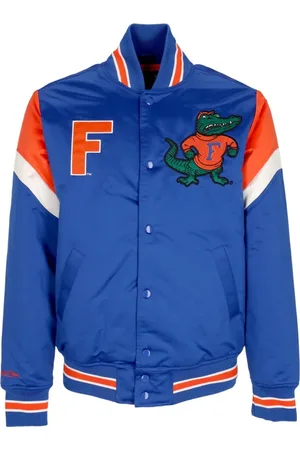 Mitchell & Ness Jassen, Heren, Blauw, M, Satijn, Florida Gators Bomberjack Ncaa Satijn