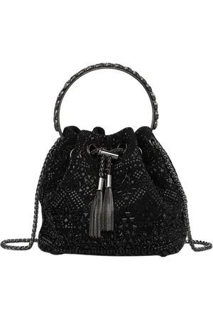 Alma en Pena Tassen, Dames, Zwart, ONE Size, Emmer tas met strass detail