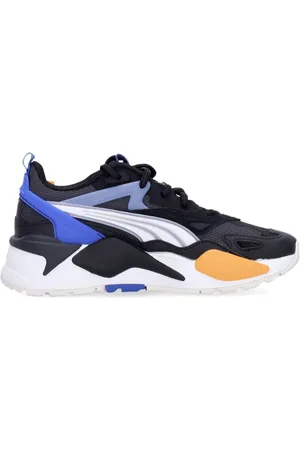 PUMA Schoenen, Heren, Veelkleurig, 38 1/2 EU, Leer, Turbo Jr Lage Sneaker Sterk Grijs/Zwart