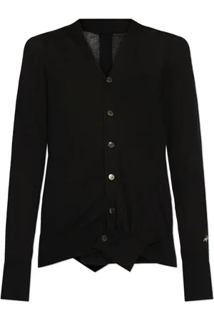 Y-3 Truien, Dames, Zwart, M, Katoen, Cardigan met Logo