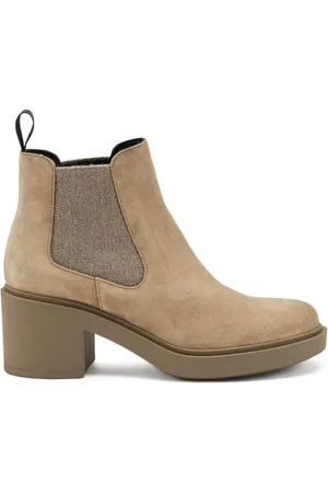 Frau Schoenen, Dames, , 37 EU, Suède, Suède Chelsea laarzen met honinghak