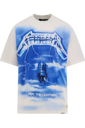Represent Tops, Heren, Wit, L, Katoen, Ride The Lightning Katoenen T-Shirt