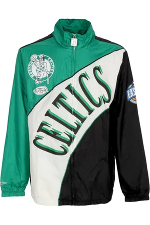 Mitchell & Ness Jassen, Heren, Veelkleurig, L, Polyester, NBA Gebogen Retro Windjack