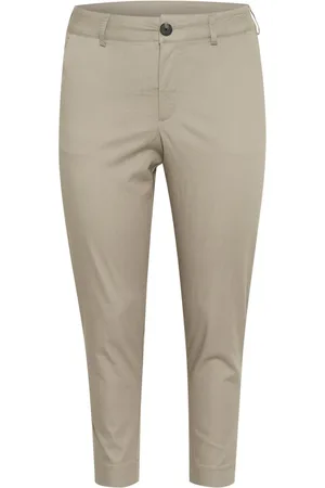 Kaffe Broeken, Dames, , 2Xl, Olifantenhuid Chino Broek