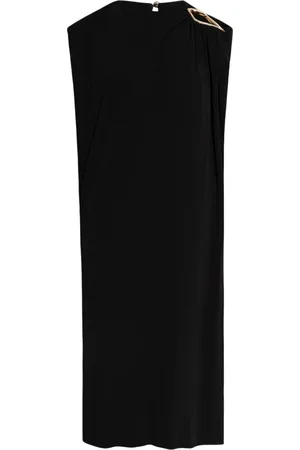 Lanvin Kleedjes, Dames, Zwart, M, Zwarte Eyelet Jurk