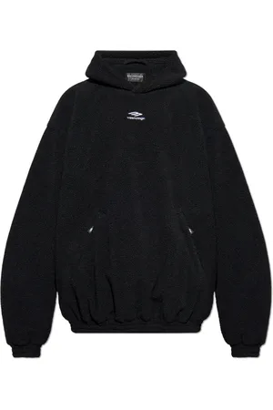 Balenciaga Sweatshirts & Hoodies, Heren, Zwart, M, Fleece sweatshirt uit de Skiwear collectie