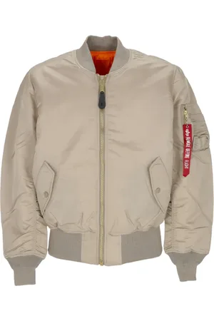 Alpha Industries Jassen, Heren, , S, Polyester, Vintage Reversible Bomber Jacket Sand