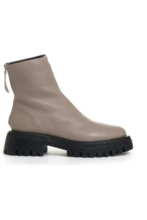 HALMANERA Schoenen, Dames, , 38 EU, Taupe Rits Bootie