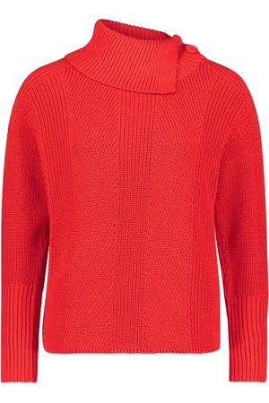 Betty Barclay Truien, Dames, Rood, 4Xl, Chunky Gebreide Coltrui