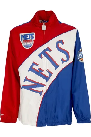 Mitchell & Ness Jassen, Heren, Veelkleurig, S, Polyester, NBA Gebogen Retro Windjack
