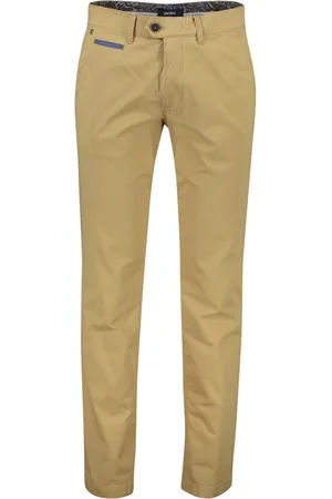 Atelier Gardeur Broeken, Heren, Bruin, M, Katoen, Bruine katoenen broek