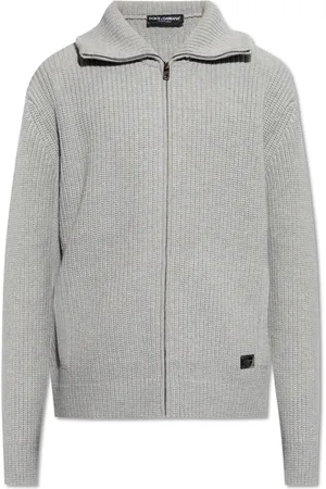Dolce & Gabbana Truien, Heren, Grijs, L, Wol, Wollen vest