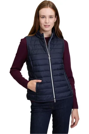 Betty Barclay Jassen, Dames, Blauw, XL, Ritssluiting Puffer Vest