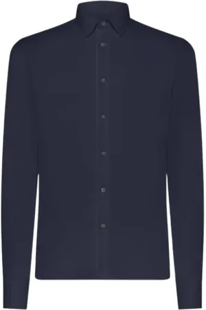 RRD Overhemden, Heren, Blauw, L, Katoen, Open Oxford Overhemd