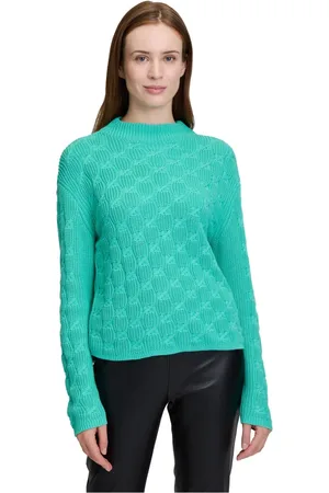 Betty Barclay Truien, Dames, Blauw, XL, Chunky Gebreide Trui met Structuur
