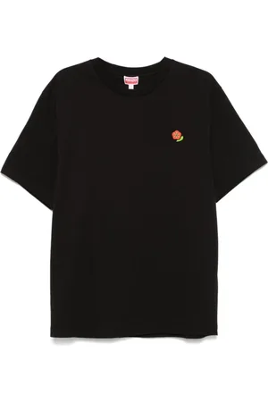 Kenzo Tops, Heren, Zwart, 2Xl, Katoen, Pop T-shirt met Ronde Hals
