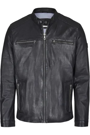Bugatti Jassen, Heren, Zwart, 4Xl, Heren Leren Jas Bualberto