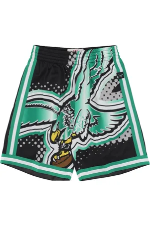 Mitchell & Ness Korte broeken, Heren, Groen, M, Polyester, Philadelphia Eagles NFL Mode Shorts