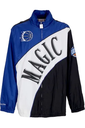Mitchell & Ness Jassen, Heren, Veelkleurig, M, Polyester, NBA Gebogen Retro Windjack