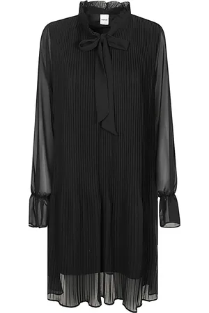 Aspesi Kleedjes, Dames, Zwart, XS, Zwarte Jurk Elegante Stijl