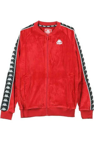Kappa Sweatshirts & Hoodies, Heren, Rood, L, Heren Track Jacket Rood/Zwart/Wit