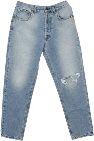 AMISH Jeans, Heren, Blauw, L, Hyper Broken Heren Jeans