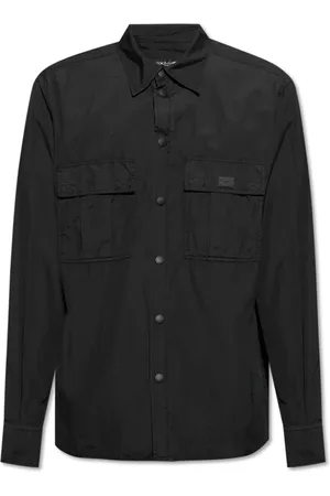 Dolce & Gabbana Overhemden, Heren, Zwart, 3Xl, Katoen, Overhemd met zakken