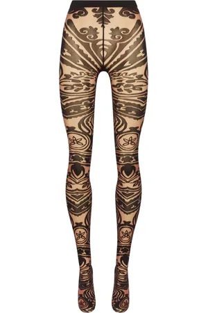 Wolford Ondergoed, Dames, Zwart, S, Tattoo Panty Bruin