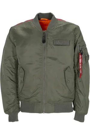 Alpha Industries Jassen, Heren, Groen, S, Polyester, Vintage Reversible Bomber Jacket