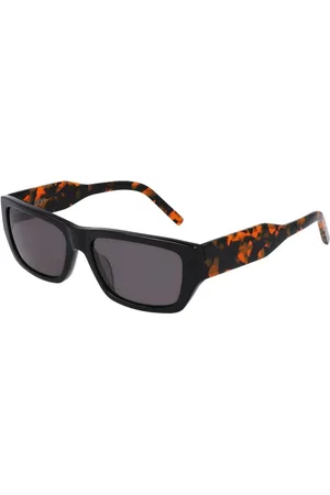 DKNY Accessoires, Dames, Zwart, ONE Size, Zwarte Acetaat Dames Zonnebril met Filter