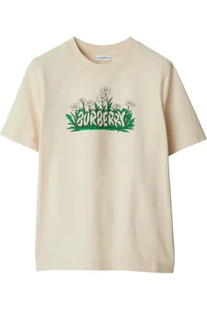 Burberry Tops, Dames, Bruin, M, Teacup T-Shirt
