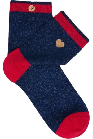 Cabaia Ondergoed, Dames, Blauw, ONE Size, Katoen, Schitterende onafscheidelijke sokken - Blauw