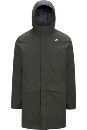 K-Way Mantels, Heren, Groen, 2Xl, Polyester, Jarno Twill Marmotta