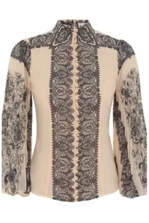 ZIMMERMANN Blouses & Shirts, Dames, Veelkleurig, M, Luxe Montpellier Coqueline Blouse
