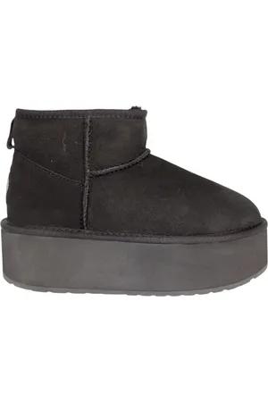 Emu Schoenen, Dames, Zwart, 39 EU, Stijlvolle Zwarte Plateau Schoenen