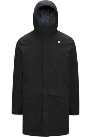 K-Way Mantels, Heren, Zwart, S, Polyester, Jarno Twill Marmotta