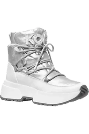 Michael Kors Schoenen, Dames, Grijs, 38 EU, Stijlvolle Enkellaarzen